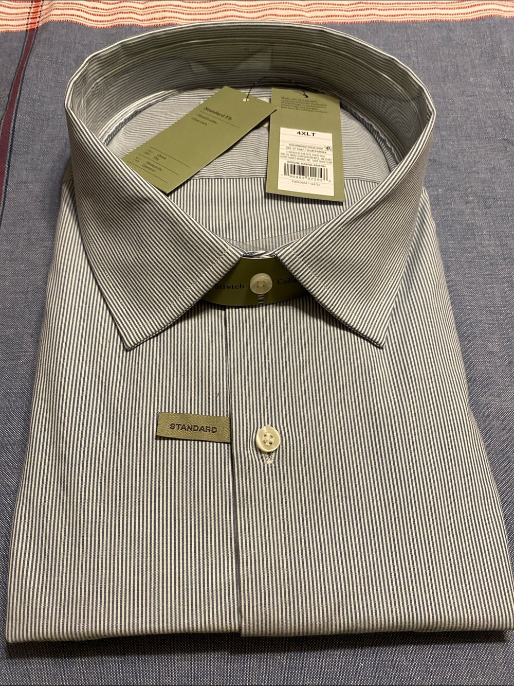 Goodfellow & Co Blue and White Pinstripe Dress Shirt